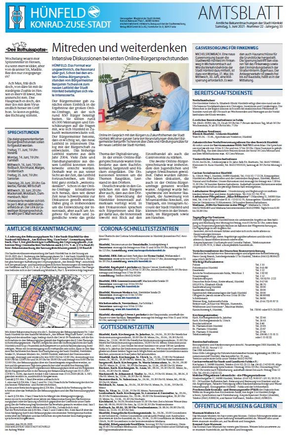 Amtsblatt vom 5. Juni 2021